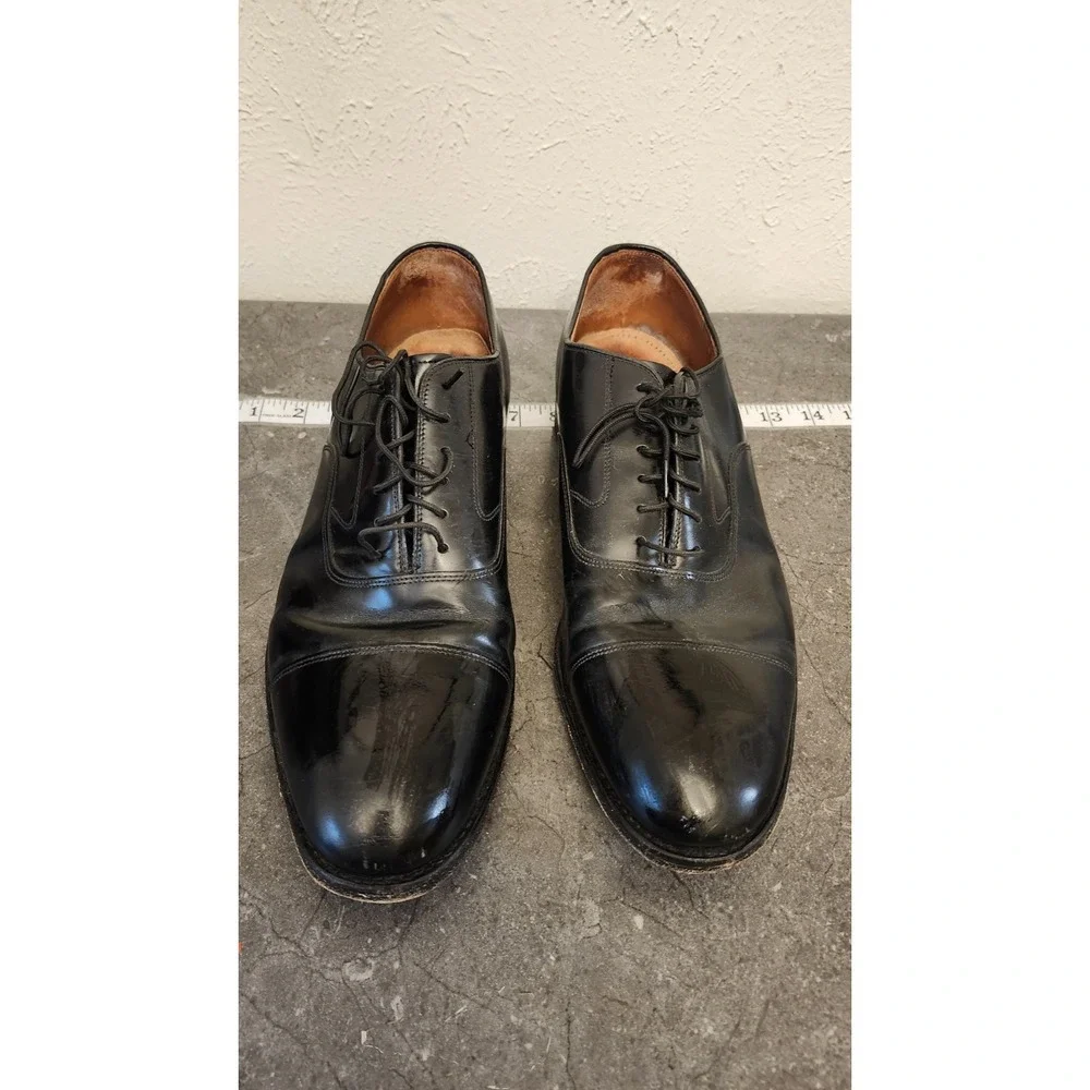 Johnston‎ & Murphy Optima Comfort Dress Shoes Men's 10.5 Black Leather Oxford